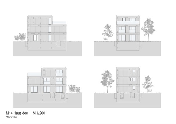 Einfamilienhaus M14 - Aussenansicht